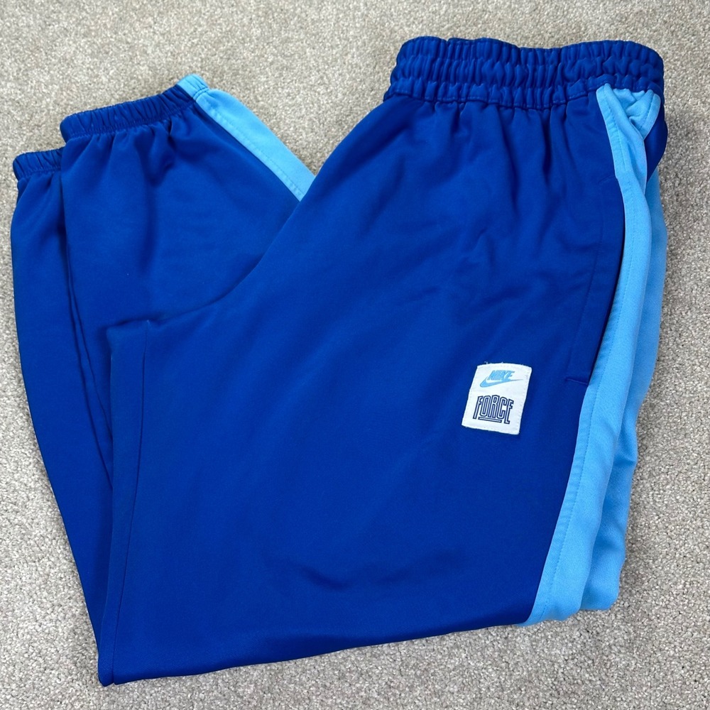 Nike Mens Large Therma-FIT Force Sweatpants Blue Side Stripe DQ5824-417 Athletic